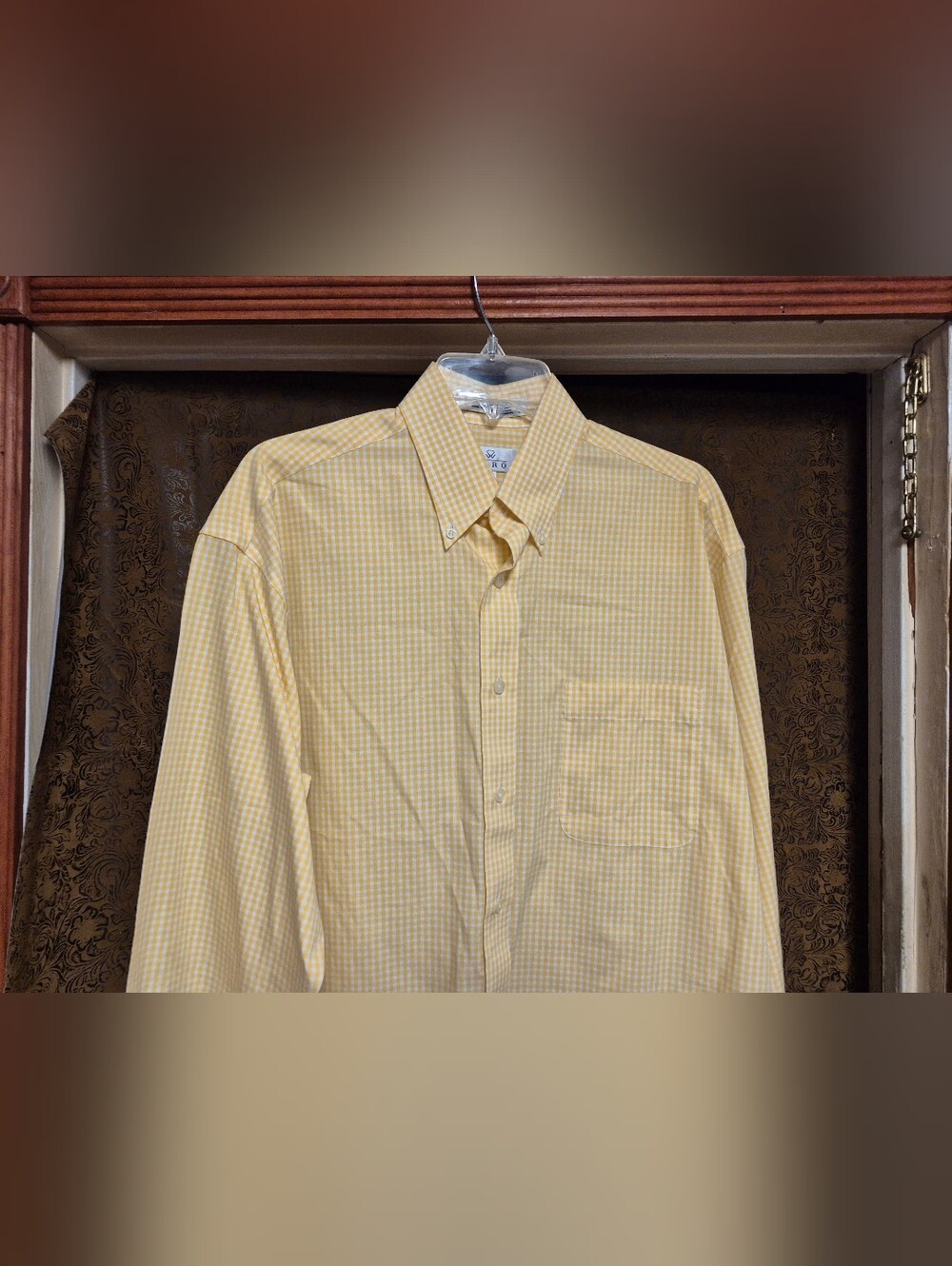 Enro Men's yellow dress shirt
